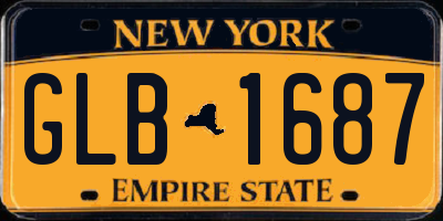 NY license plate GLB1687