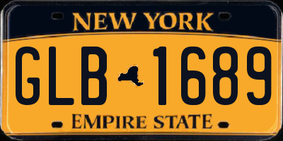 NY license plate GLB1689