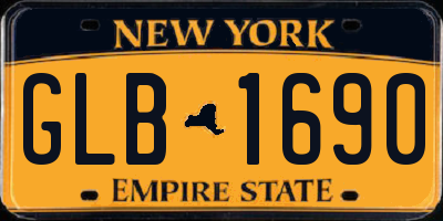 NY license plate GLB1690