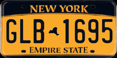 NY license plate GLB1695