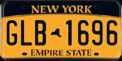 NY license plate GLB1696