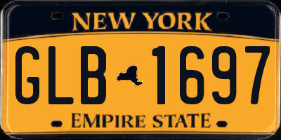NY license plate GLB1697