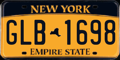 NY license plate GLB1698