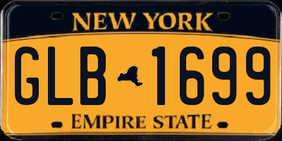 NY license plate GLB1699