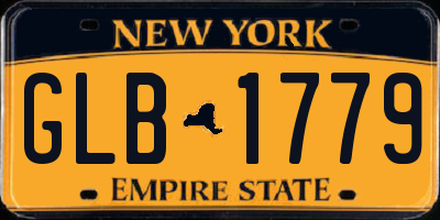 NY license plate GLB1779