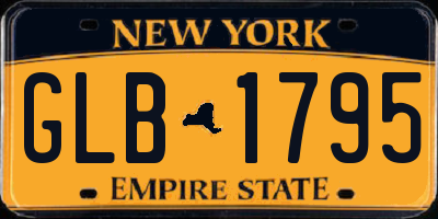 NY license plate GLB1795