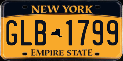 NY license plate GLB1799