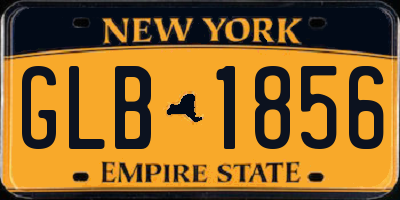 NY license plate GLB1856