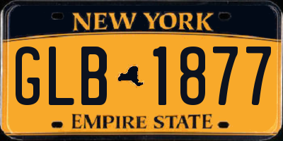 NY license plate GLB1877