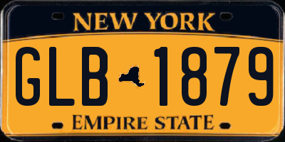 NY license plate GLB1879