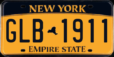 NY license plate GLB1911