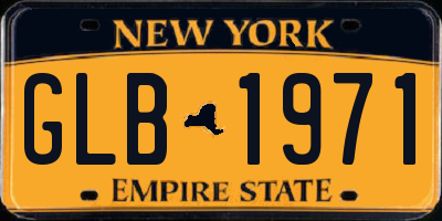 NY license plate GLB1971
