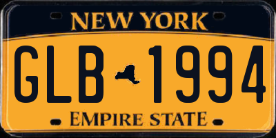NY license plate GLB1994