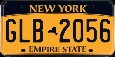 NY license plate GLB2056