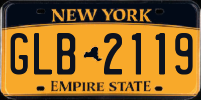 NY license plate GLB2119