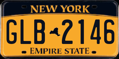 NY license plate GLB2146