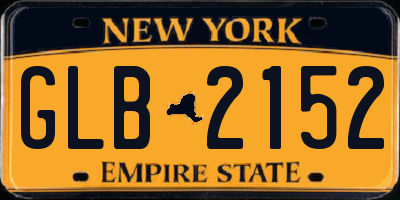 NY license plate GLB2152