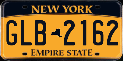 NY license plate GLB2162