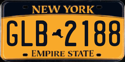 NY license plate GLB2188