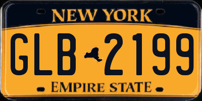 NY license plate GLB2199