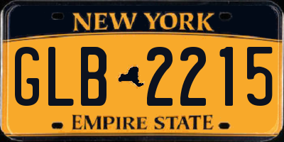 NY license plate GLB2215