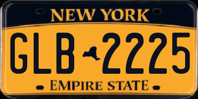 NY license plate GLB2225