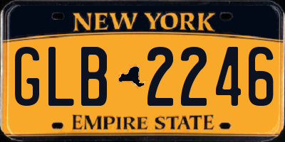 NY license plate GLB2246
