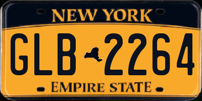 NY license plate GLB2264