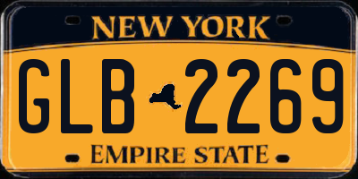 NY license plate GLB2269
