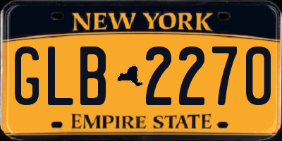NY license plate GLB2270