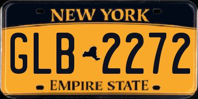 NY license plate GLB2272