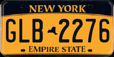 NY license plate GLB2276
