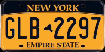 NY license plate GLB2297