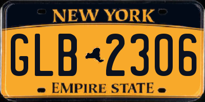 NY license plate GLB2306