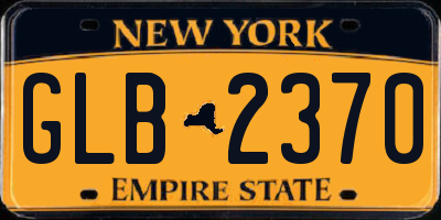NY license plate GLB2370