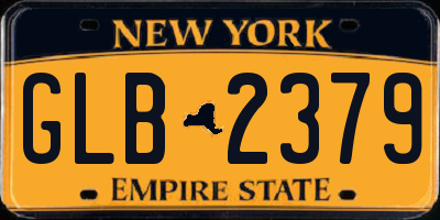 NY license plate GLB2379