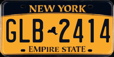 NY license plate GLB2414