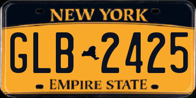 NY license plate GLB2425