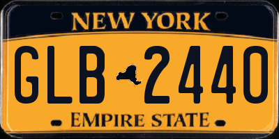 NY license plate GLB2440