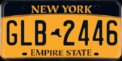 NY license plate GLB2446