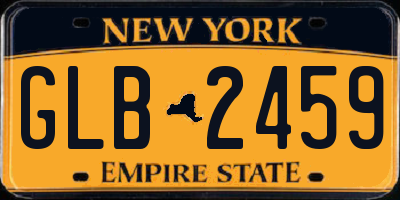 NY license plate GLB2459