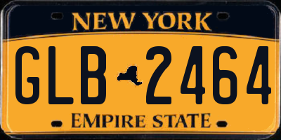 NY license plate GLB2464