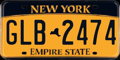 NY license plate GLB2474