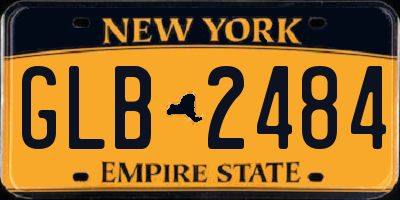 NY license plate GLB2484