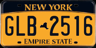 NY license plate GLB2516