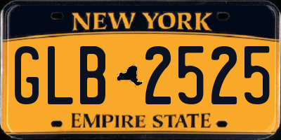 NY license plate GLB2525