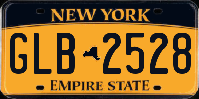 NY license plate GLB2528