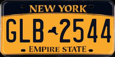 NY license plate GLB2544
