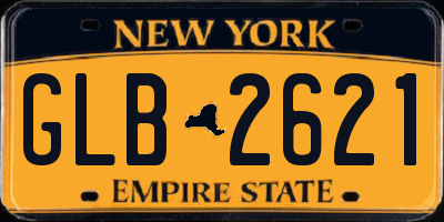 NY license plate GLB2621