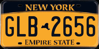 NY license plate GLB2656